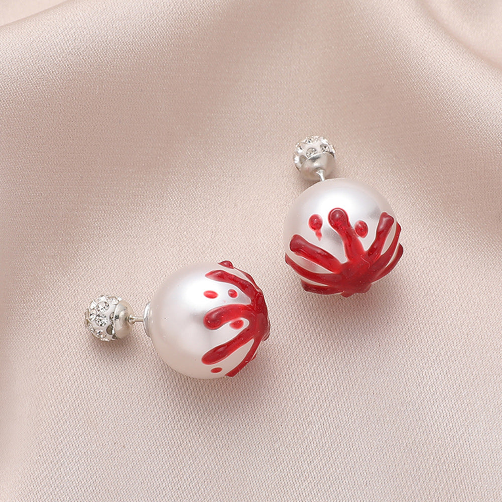 Wholesale Devil's Claw Drip Blood Earrings